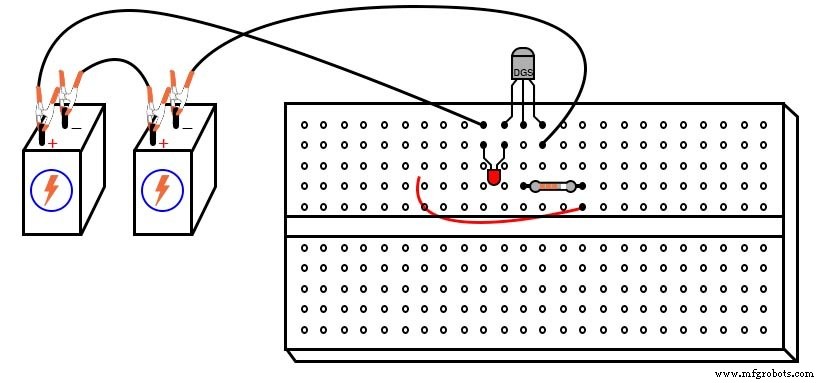 Empfindlicher Statischelektrizitäts-Detektor mit JFET-Schalter