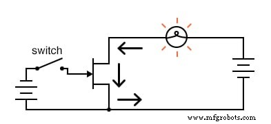 JFET als energiesparender Ein/Aus-Schalter einsetzen