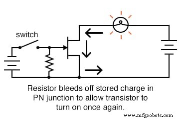 JFET als energiesparender Ein/Aus-Schalter einsetzen