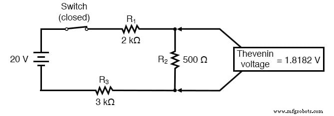 Komplexe RC-Schaltungen mit Thevenins Theorem analysieren