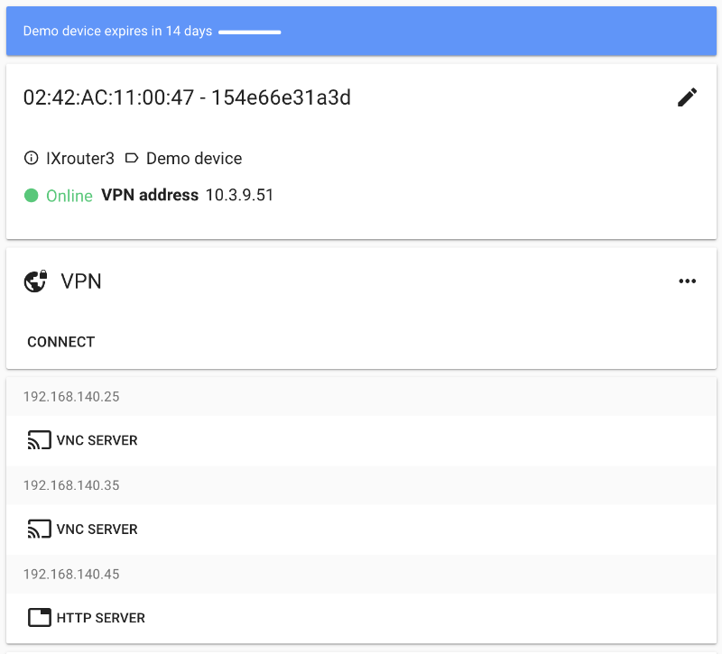 IXON Cloud sofort entdecken: Kostenloses Virtual Demo Device für Remote Access & IoT-Test