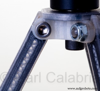 Hochleistungs-3D-gedrucktes Stativ mit kontinuierlich kohlenstofffaserverstärkten Beinen – STL-Dateien & Bauanleitung