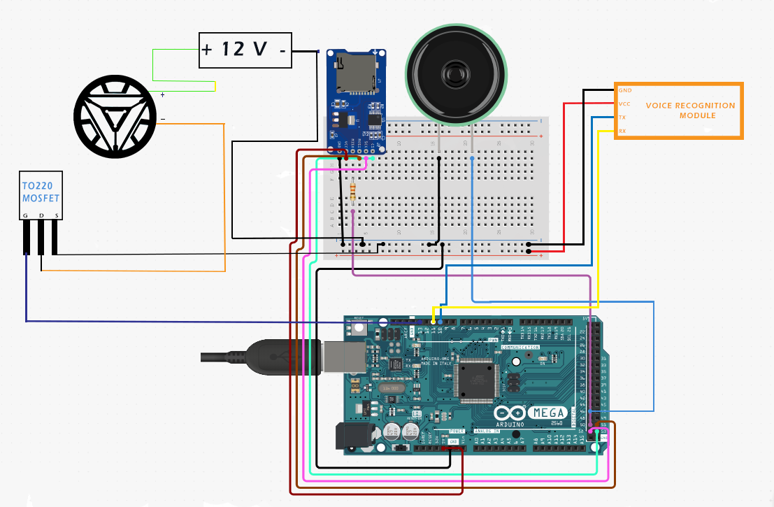 DIY Arduino J.A.R.V.I.S. Sprachassistent mit Arc-Reactor-Design