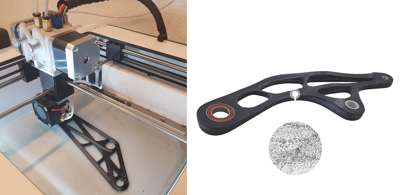 Ultra-Hochfaser 3D-gedruckte Composites: 60 % Fasergehalt &  1 % Poren