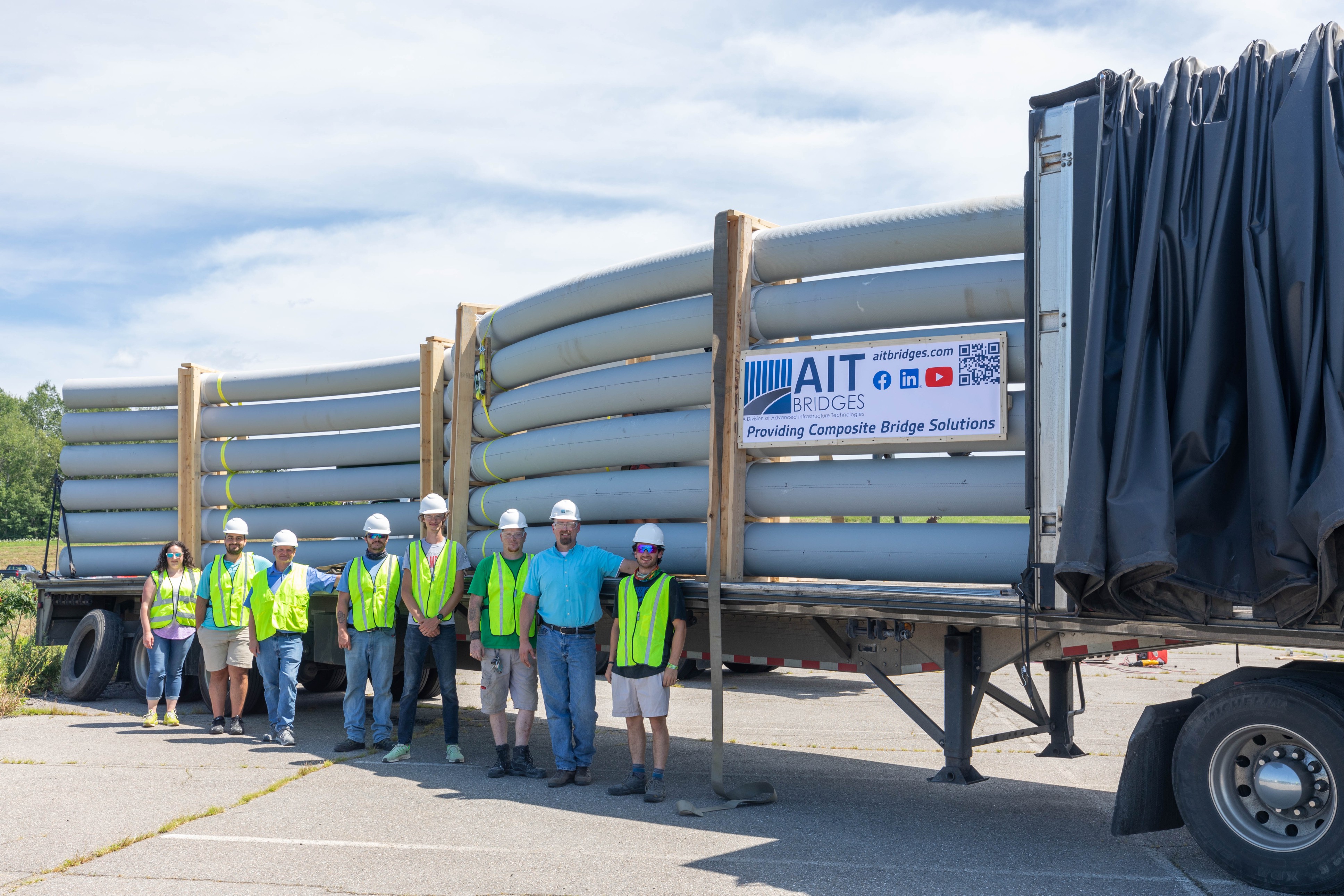 AIT Bridges liefert erstes Composite-Bogenbrücken-System an US-Westküste (SR 203, Duvall, WA)