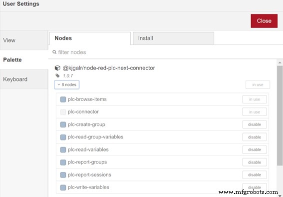 PLCnext Engineer Simulation maximieren: Verbindung zu Node‑RED via REST
