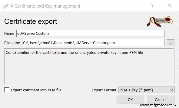 Benutzerdefinierte Sicherheitszertifikate für OPC UA auf PLCnext Control konfigurieren