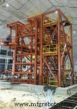 Swanton Welding fertigt Stahlbau-Akkumulatortürme für Detroit-Beschichtungsanlage